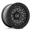 Black Rhino Hard Alloys Barricade 17x8.5 Gun Black w/Black Rock Guard -18mm ET 76.1mm CB 5x114.3
