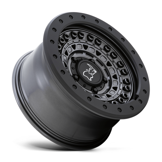 Black Rhino Hard Alloys Barricade 17x8.5 Gun Black w/Black Rock Guard -34mm ET 71.5mm CB 5x127