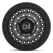Black Rhino Hard Alloys Barricade 17x8.5 Gun Black w/Black Rock Guard -18mm ET 76.1mm CB 5x114.3
