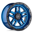 Black Rhino Hard Alloys Barstow 20x9.5 Dearborn Blue w/Black Ring 12mm ET 87.1mm CB 6x135