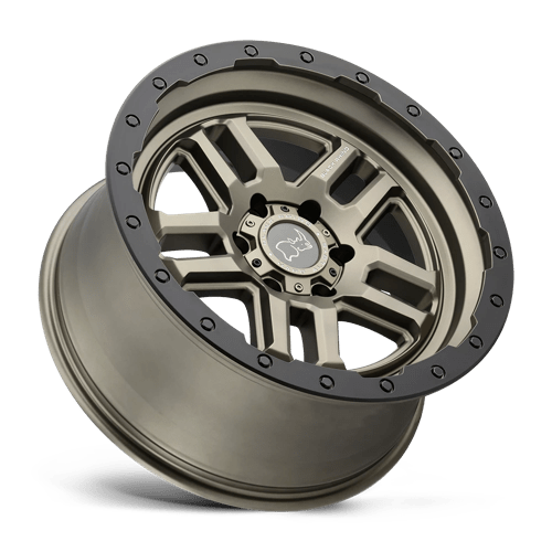 Black Rhino Hard Alloys Barstow 18x9.5 Matte Bronze w/Matte Black Ring 12mm ET 110.1mm CB 5x150