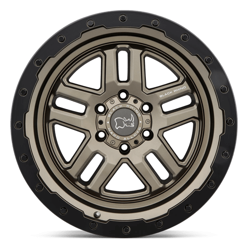 Black Rhino Hard Alloys Barstow 18x9.5 Matte Bronze w/Matte Black Ring 12mm ET 110.1mm CB 5x150