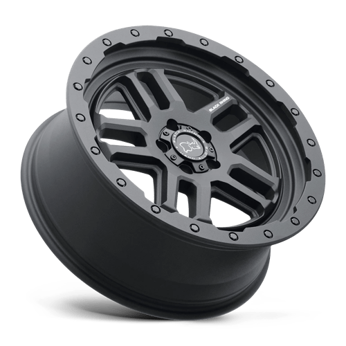 Black Rhino Hard Alloys Barstow 17x8 Textured Matte Black 52mm ET 84.1mm CB 6x130