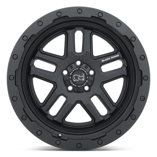 Black Rhino Hard Alloys Barstow 17x8 Textured Matte Black 52mm ET 84.1mm CB 6x130