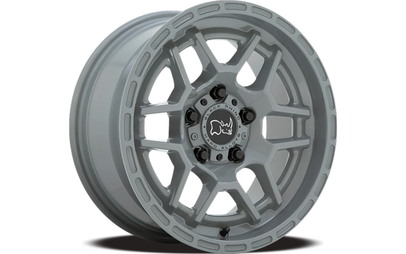 Black Rhino Hard Alloys Batona 17x8 Battleship Gray 30mm ET 71.6mm CB 5x127