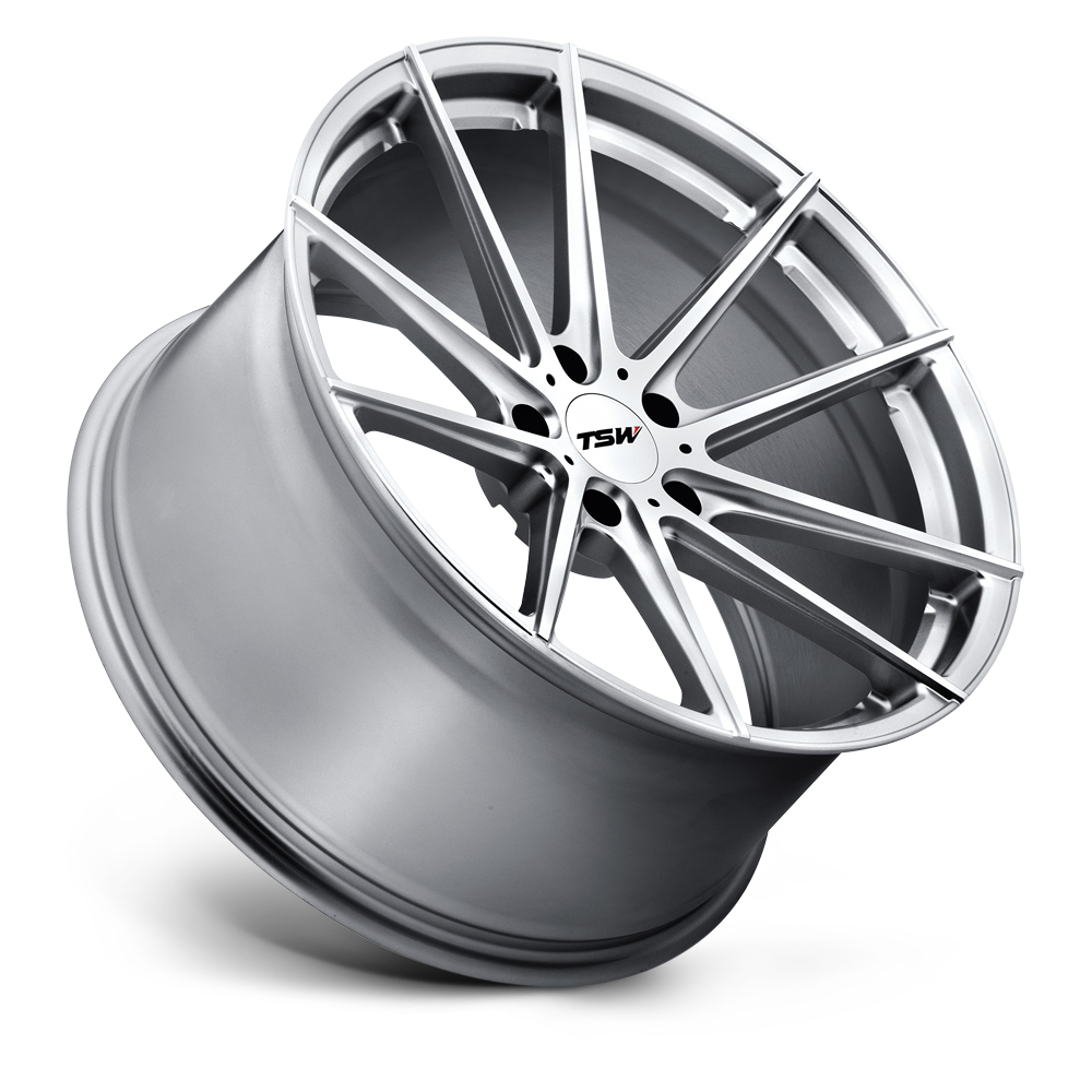 TSW Bathurst 19x8 Silver w/Mirror Cut Face 35mm ET 76.1mm CB 5x114.3