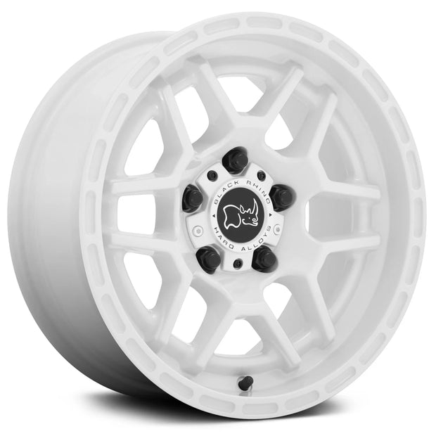 Black Rhino Hard Alloys Batona 17x8 Gloss White 30mm ET 72.1mm CB 5x108