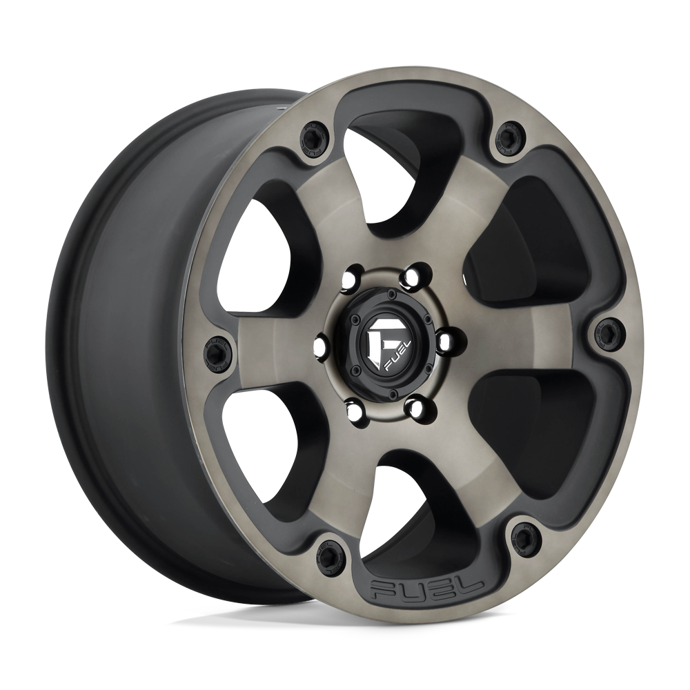Fuel Wheels D564 Beast 16x8 Matte Black w/Double Dark Tint 1mm ET 108mm CB 6x139.7