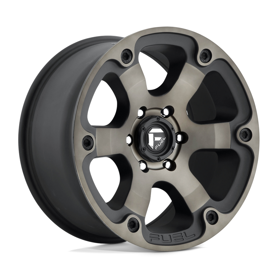Fuel Wheels D564 Beast 16x8 Matte Black w/Double Dark Tint 1mm ET 108mm CB 6x139.7
