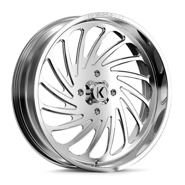 KG1 Forged KU023 Bender UTV-Left Wheel 24x7 Polished 0mm ET 132mm CB 4x156