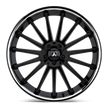 Asanti Wheels ABL24 Beta 22x9 Gloss Black w/Chrome Lip 15mm ET 72.6mm CB 5x130