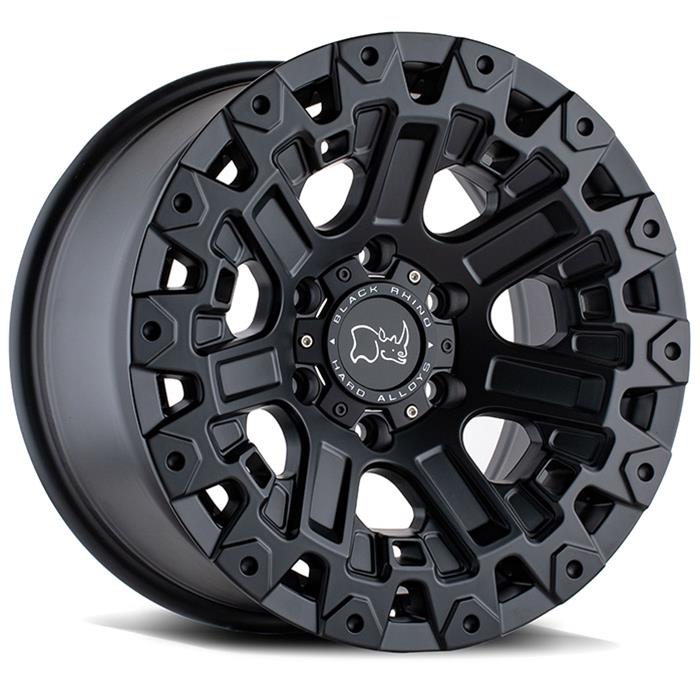 Black Rhino Hard Alloys Ozark 17x9.5 Matte Black -18mm ET 71.5mm CB 5x127