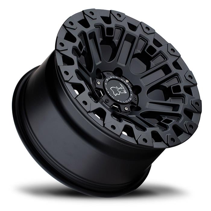 Black Rhino Hard Alloys Ozark 17x9.5 Matte Black -18mm ET 71.5mm CB 5x127
