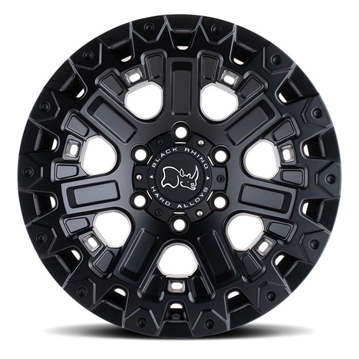 Black Rhino Hard Alloys Ozark 17x9.5 Matte Black -18mm ET 71.5mm CB 5x127