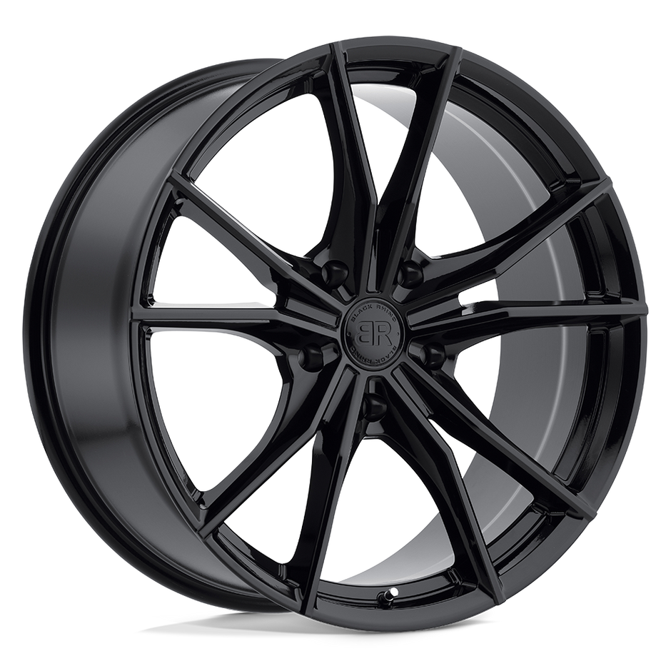 Black Rhino Hard Alloys Zion 20x9 Gloss Black 20mm ET 76.1mm CB 6x114.3