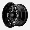 Hardrock Offroad Blacktop Xposed 20x10 Gloss Black Milled -19mm ET 87mm CB 5x139.7 wheel