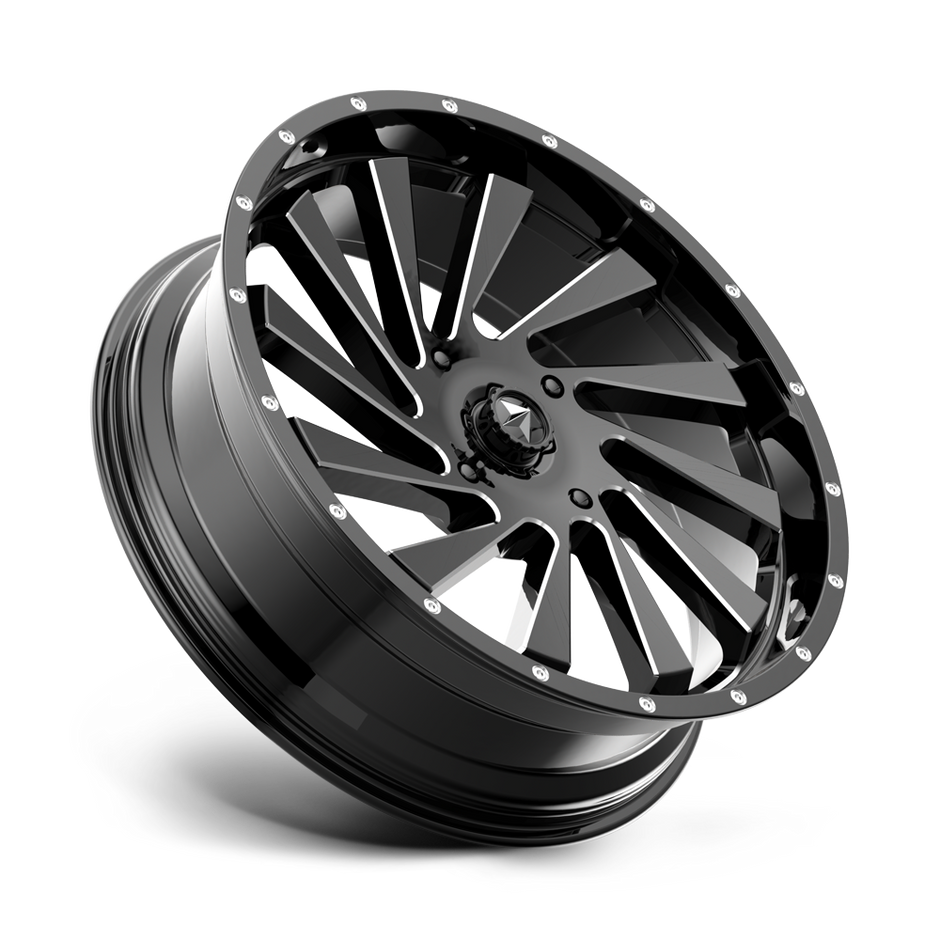 MSA Offroad Wheels M46 Blade 18x7 Gloss Black Milled 0mm ET 112.1mm CB 4x137