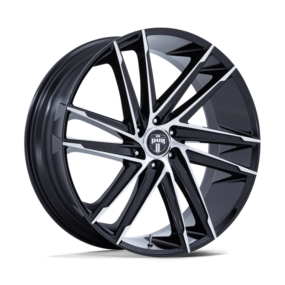 DUB Wheels DC275 Blaze 24x10 Gloss Black w/Machined Face 25mm ET 106.1mm CB 6x139.7
