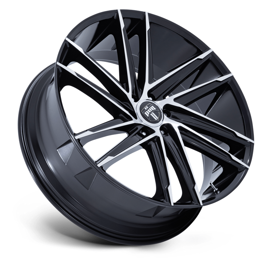 DUB Wheels DC275 Blaze 24x10 Gloss Black w/Machined Face 25mm ET 106.1mm CB 6x139.7