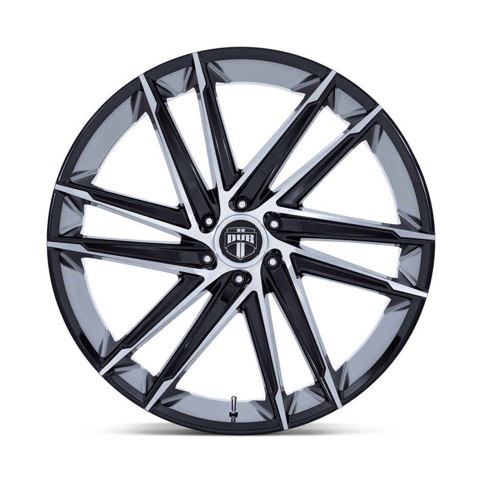 DUB Wheels DC275 Blaze 24x10 Gloss Black w/Machined Face 25mm ET 106.1mm CB 6x139.7