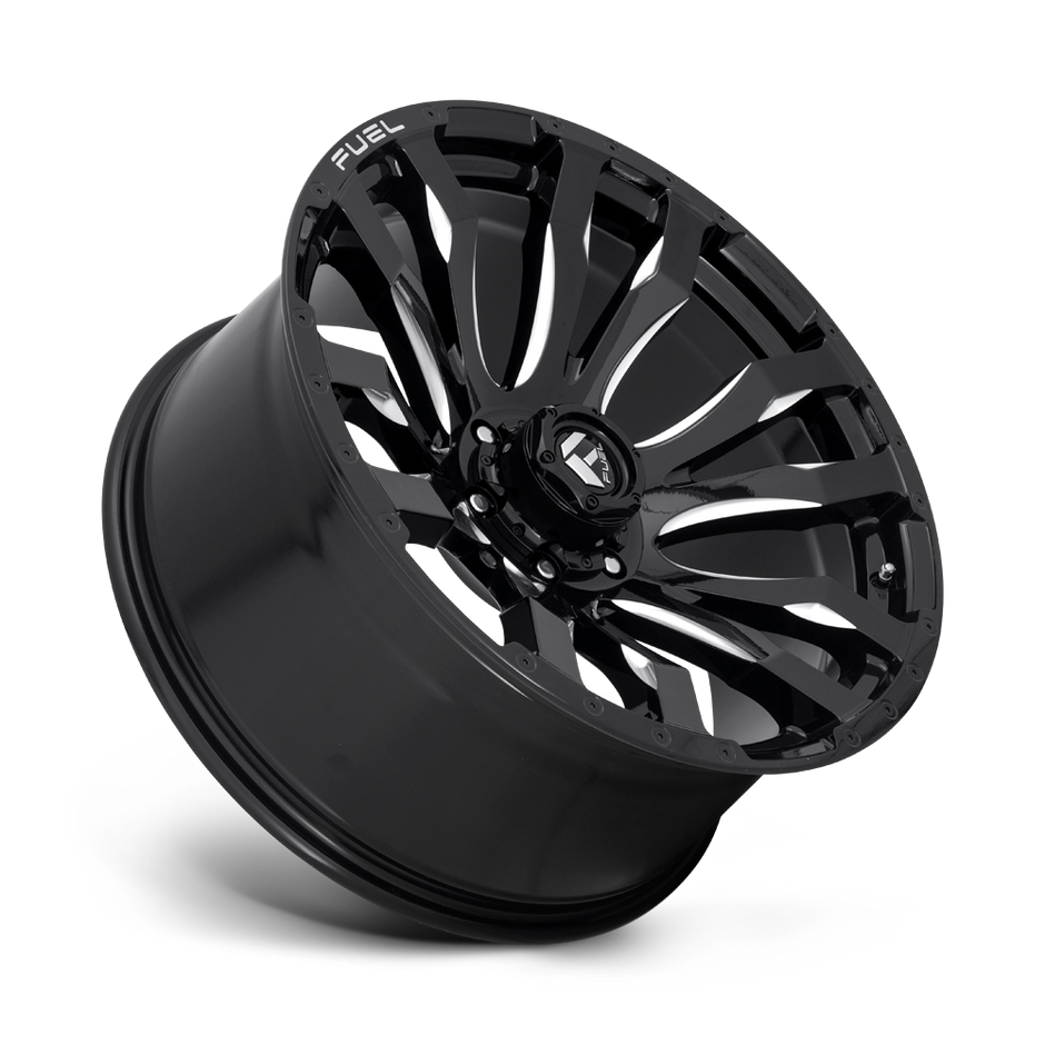 Fuel Wheels D673 Blitz 16x8 Gloss Black Milled 1mm ET 106.1mm CB 6x139.7