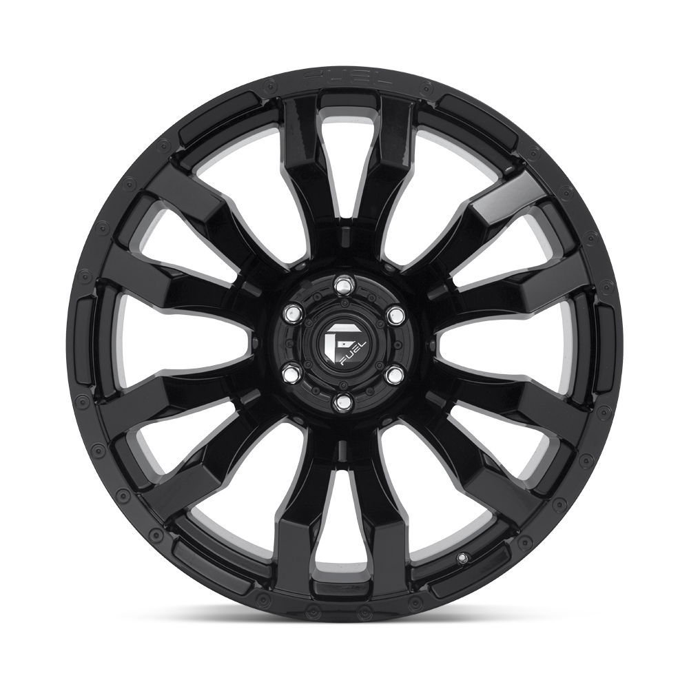 Fuel Wheels D675 Blitz 16x8 Gloss Black 1mm ET 106.1mm CB 6x139.7