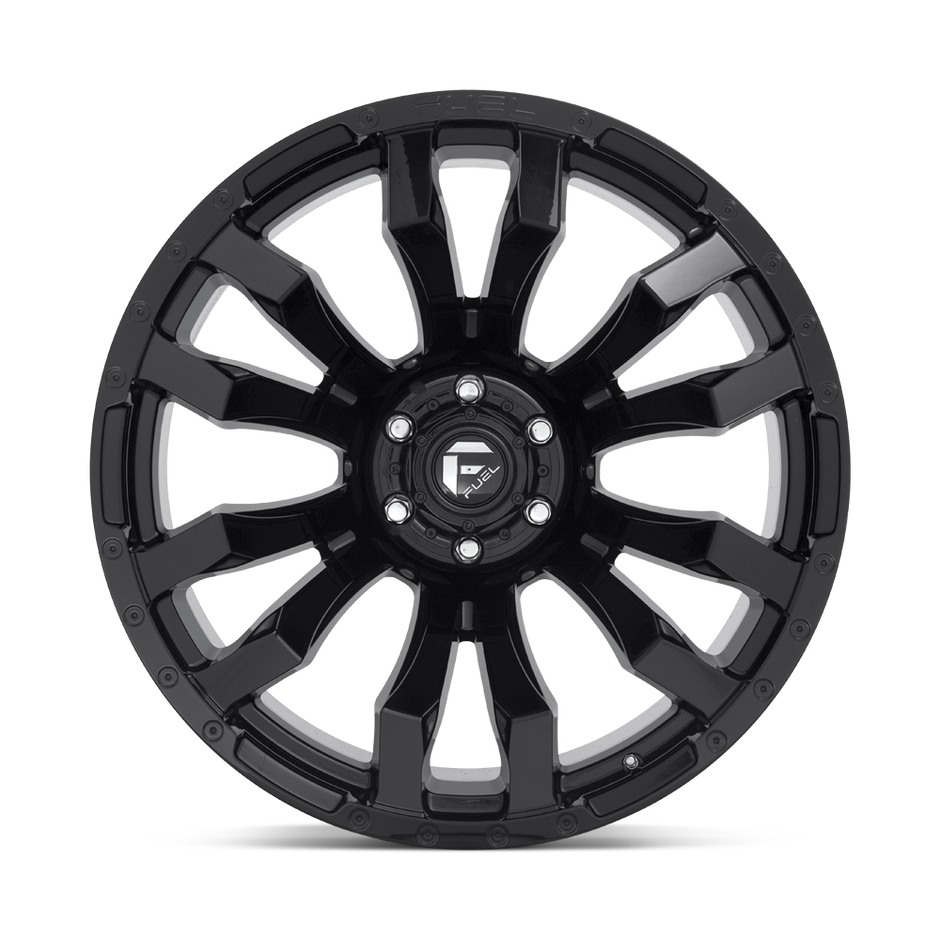 Fuel Wheels D675 Blitz 16x8 Gloss Black 1mm ET 106.1mm CB 6x139.7