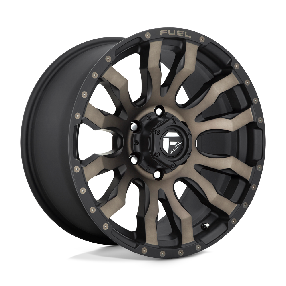 Fuel Wheels D674 Blitz 16x8 Matte Black w/Double Dark Tint 1mm ET 108mm CB 5x139.7