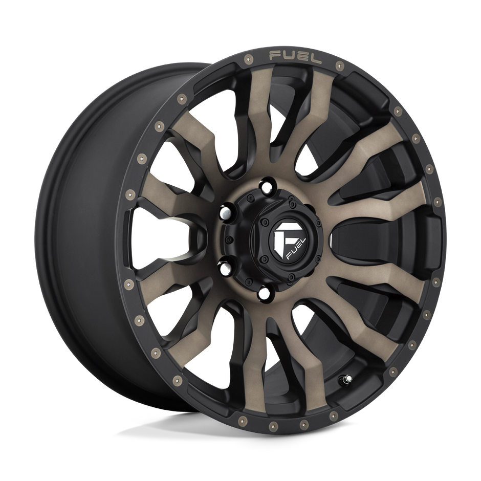 Fuel Wheels D674 Blitz 16x8 Matte Black w/Double Dark Tint 1mm ET 108mm CB 5x139.7