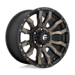 Fuel Wheels D674 Blitz 16x8 Matte Black w/Double Dark Tint 1mm ET 108mm CB 5x139.7