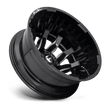 Fuel Wheels D673 Blitz Dually-Rear Outer 20x8.25 Gloss Black Milled -202mm ET 142mm CB 8x200