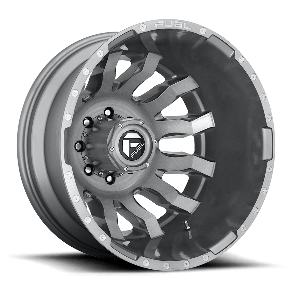 Fuel Wheels D693 Blitz Dually-Rear Outer 20x8.25 Platinum -22mm ET 125.1mm CB 8x170