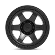 Fuel Wheels D750 Block 17x9 Matte Black w/Black Ring 1mm ET 106.1mm CB 6x139.7