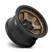Fuel Wheels D751 Block 17x9 Matte Bronze w/Black Ring -12mm ET 106.1mm CB 6x139.7