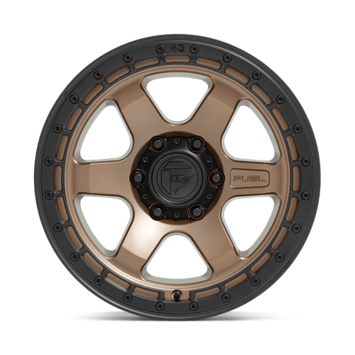Fuel Wheels D751 Block 17x9 Matte Bronze w/Black Ring -12mm ET 106.1mm CB 6x139.7