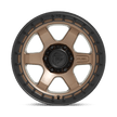 Fuel Wheels D751 Block 17x9 Matte Bronze w/Black Ring -12mm ET 106.1mm CB 6x139.7