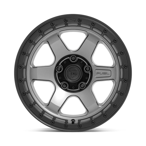 Fuel Wheels D752 Block 17x9 Matte Gunmetal w/Black Ring 1mm ET 106.1mm CB 6x139.7