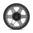 Fuel Wheels D752 Block 17x9 Matte Gunmetal w/Black Ring 1mm ET 106.1mm CB 6x139.7