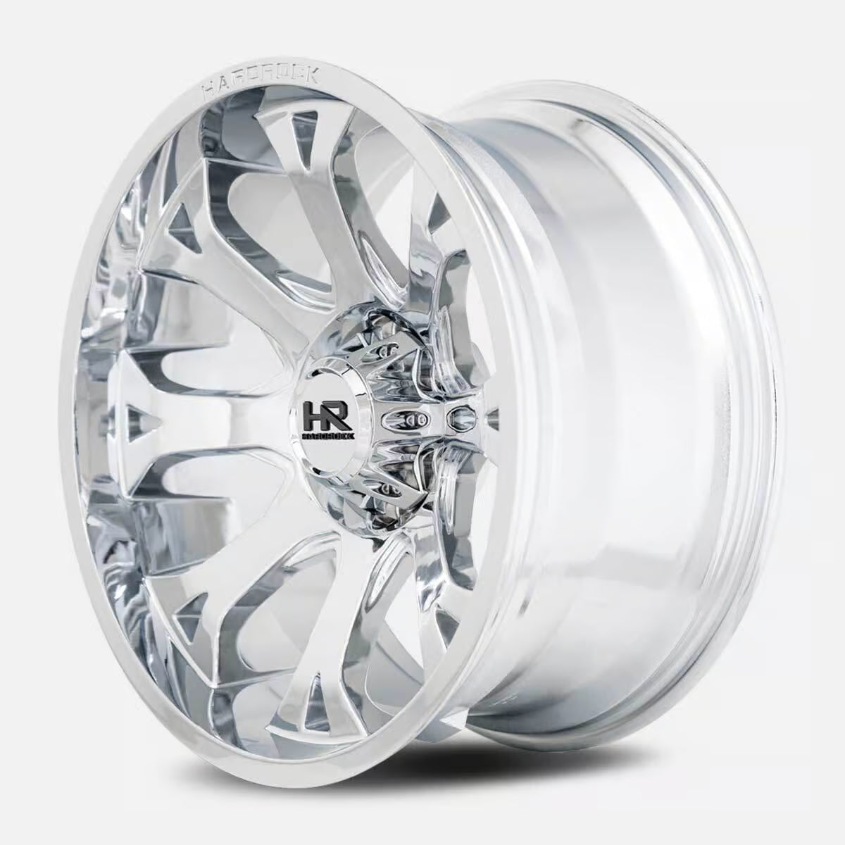 Hardrock Offroad Bloodshot Xposed 22x12 Chrome -44mm ET 125.2mm CB 8x170 wheel