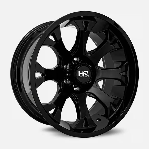Hardrock Offroad Bloodshot Xposed 20x12 Gloss Black -44mm ET 110.3mm CB 5x150 wheel