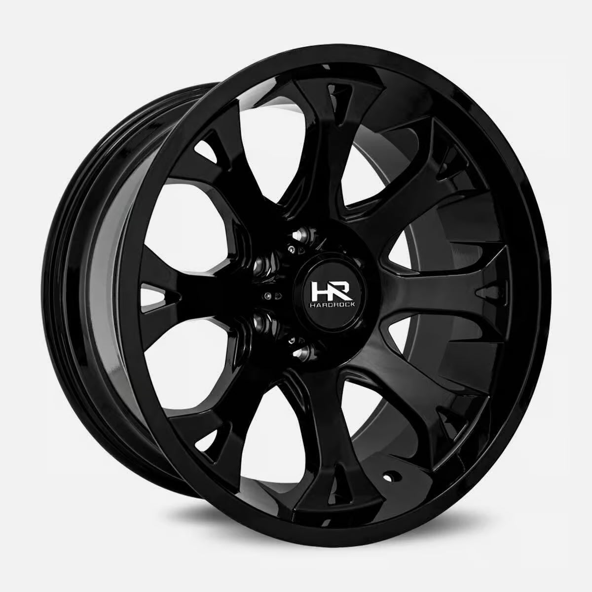 Hardrock Offroad Bloodshot Xposed 24x14 Gloss Black -76mm ET 78.1mm CB 5x127 wheel