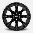 Hardrock Offroad Bloodshot Xposed 24x14 Gloss Black -76mm ET 78.1mm CB 5x127 wheel