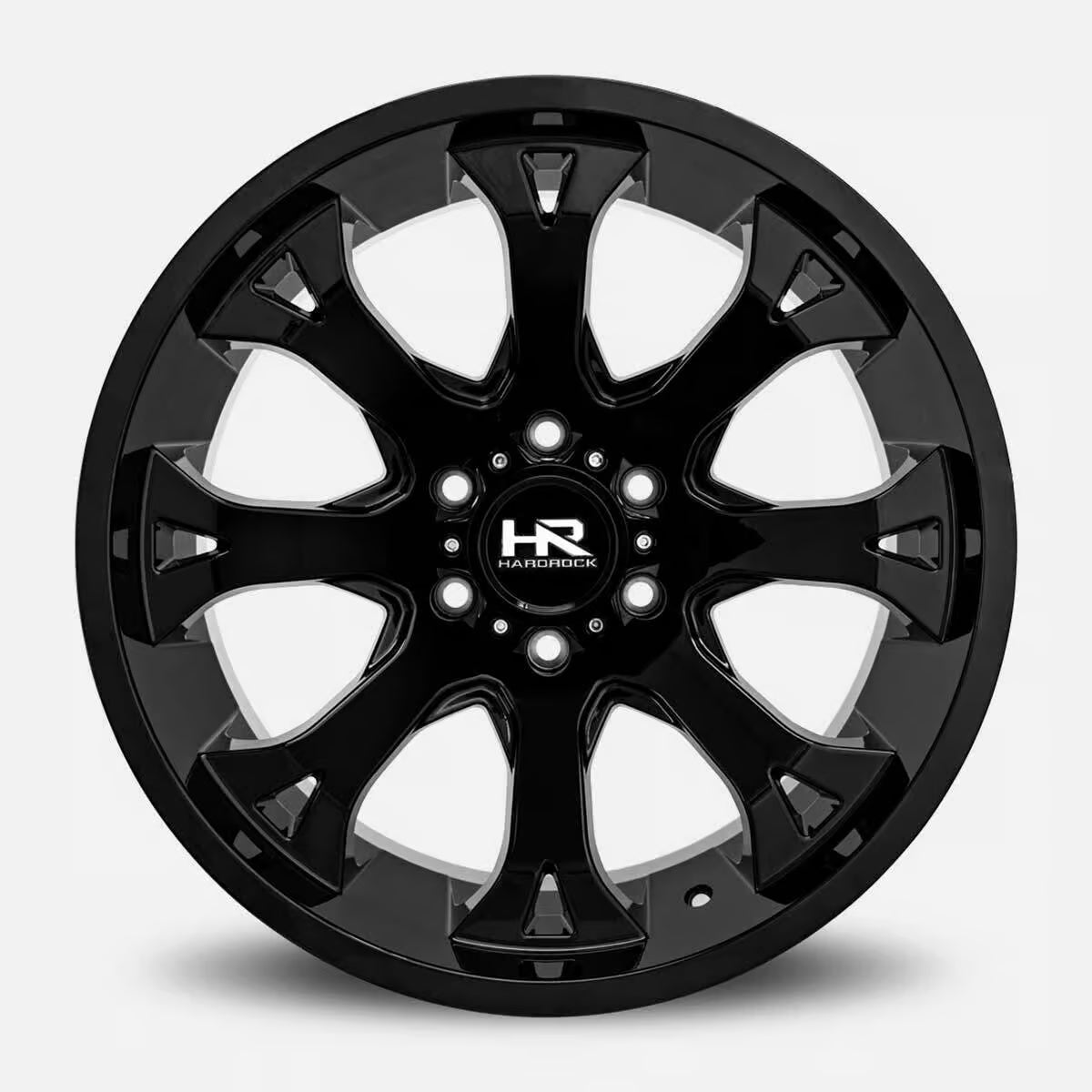 Hardrock Offroad Bloodshot Xposed 24x14 Gloss Black -76mm ET 87.1mm CB 6x135 wheel