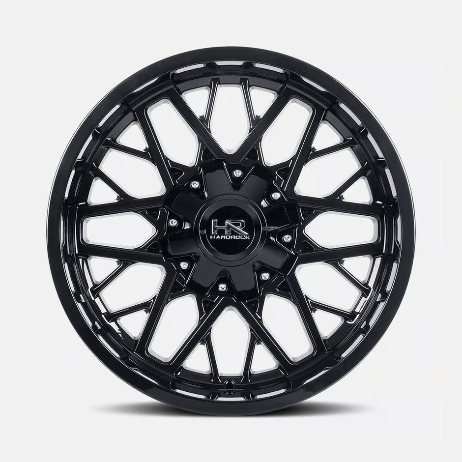 Hardrock Offroad Bomber 20x12 Gloss Black -51mm ET 125.2mm CB 8x165.1 wheel
