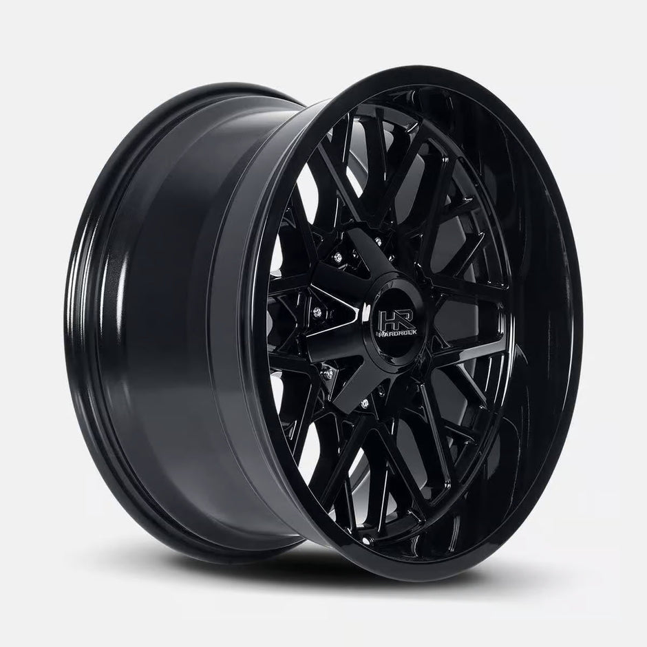 Hardrock Offroad Bomber 22x10 Gloss Black -25mm ET 110.3mm CB 5x150/5x139.7 wheel