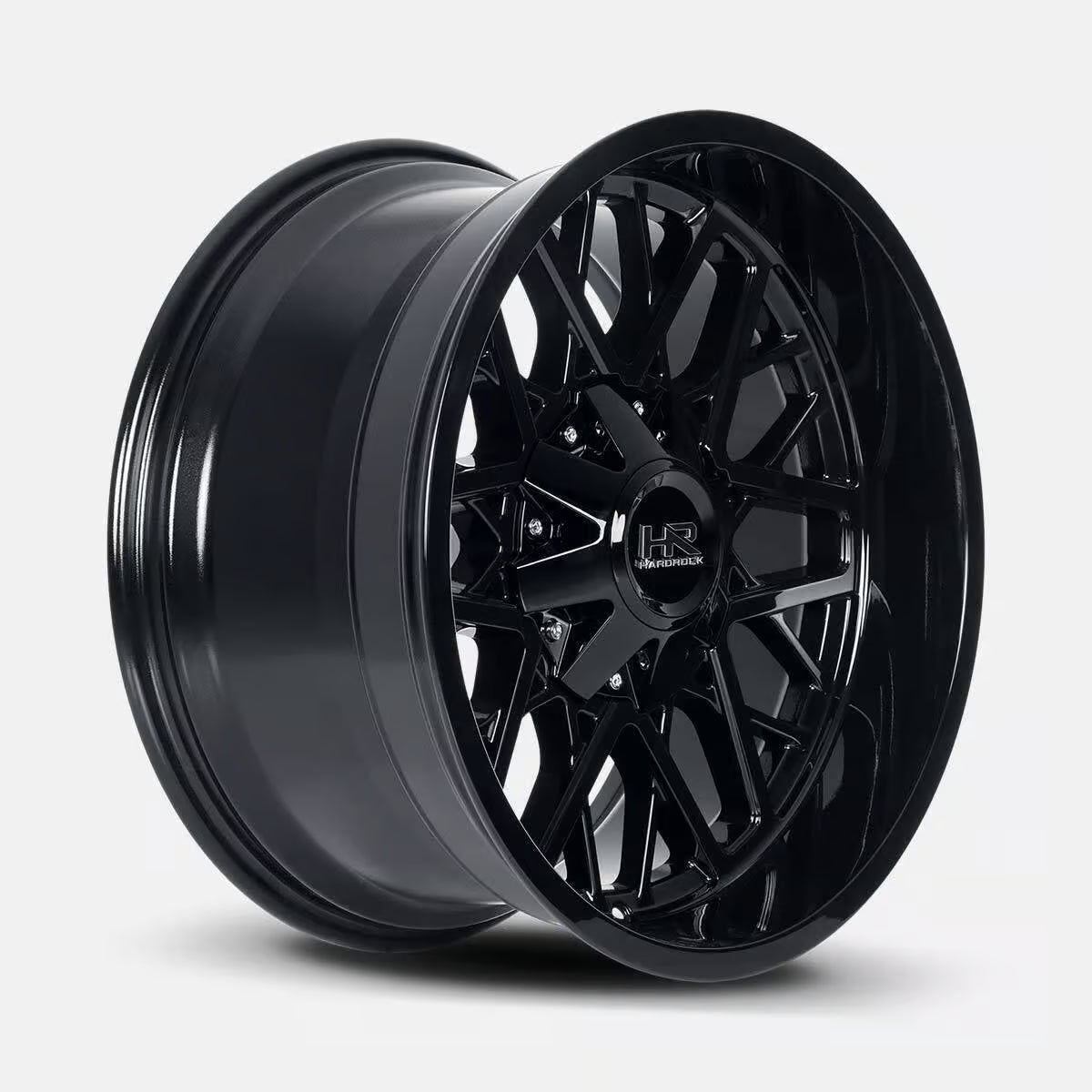 Hardrock Offroad Bomber 22x10 Gloss Black -25mm ET 125.2mm CB 8x170 wheel