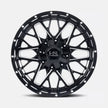 Hardrock Offroad Bomber 20x9 Gloss Black Milled wheel