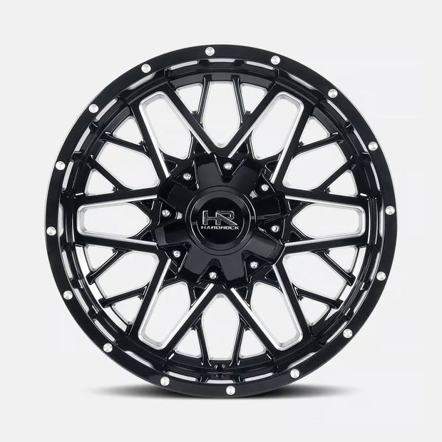 Hardrock Offroad Bomber 20x9 Gloss Black Milled wheel
