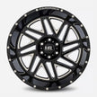 Hardrock Offroad Bones Xposed 20x12 Gloss Black Milled -44mm ET 87.1mm CB 6x135 wheel