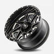 Hardrock Offroad Bones Xposed 24x14 Gloss Black Milled -76mm ET 87.1mm CB 6x135 wheel